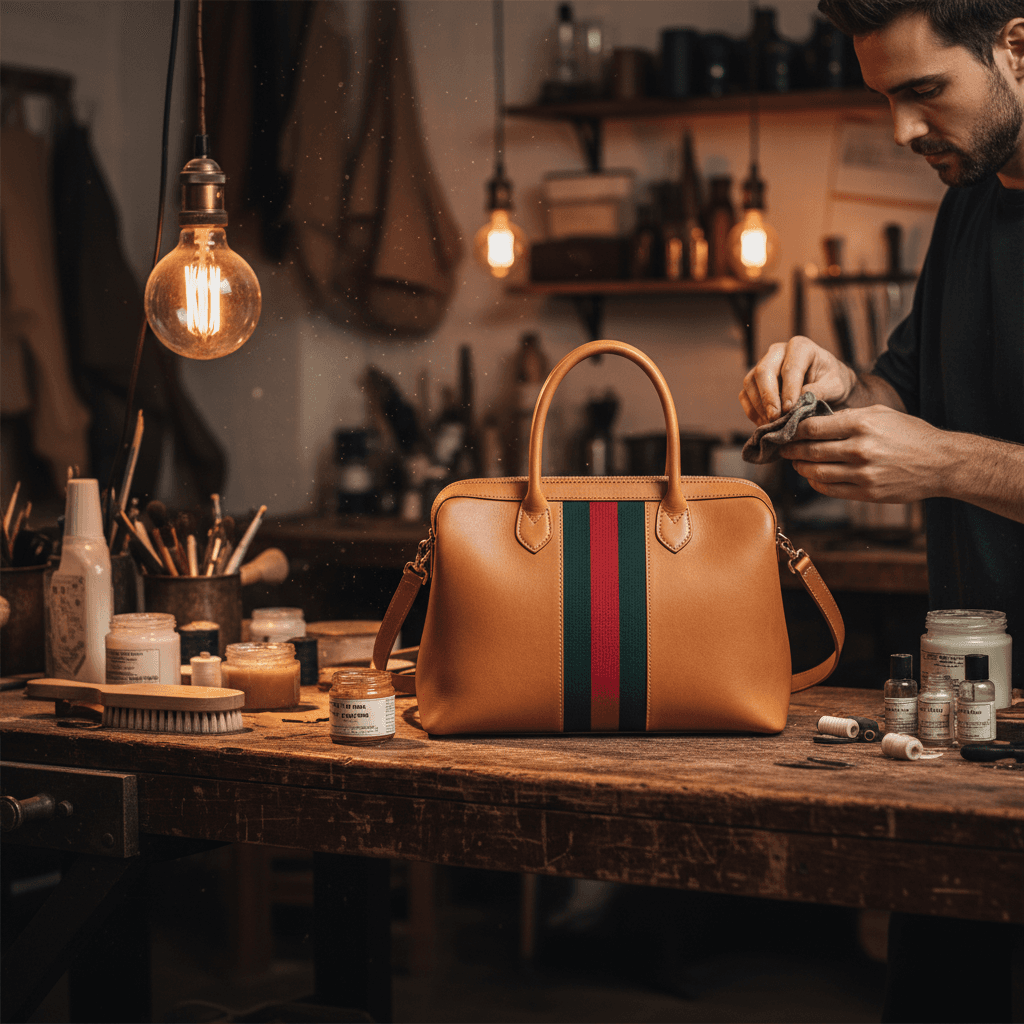 Gucci Tasche reparieren, reinigen und pflegen