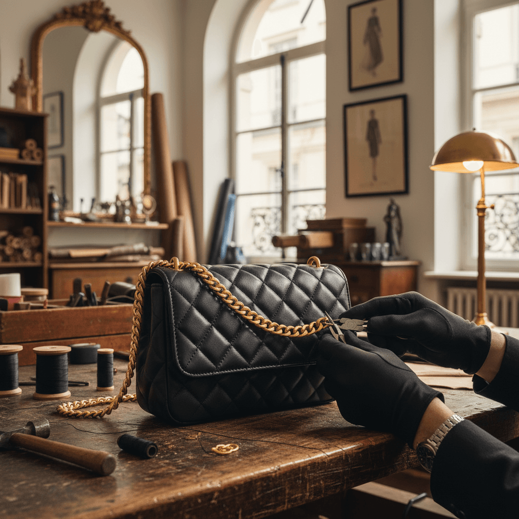 Saint Laurent Tasche reparieren und pflegen