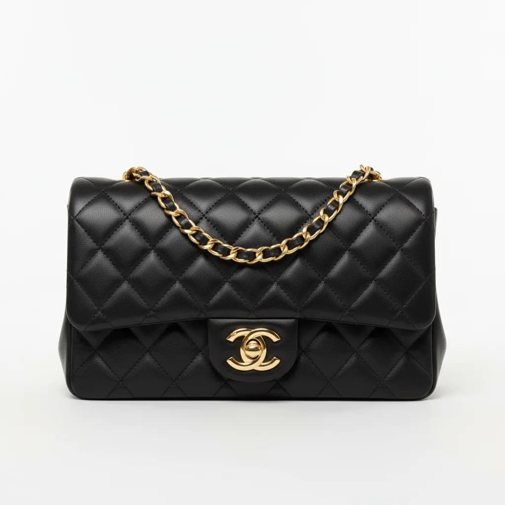 Chanel Classic Flap — Reißverschluss — Nachher